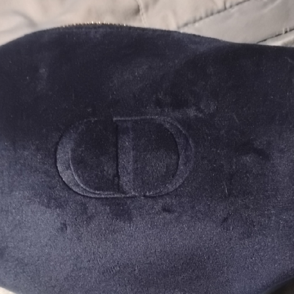 Dior Midnight Blue Velvet Clutch